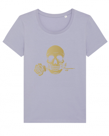 Skull with Golden Rose Lavender