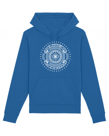 Look Within -  white Royal Blue