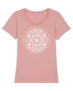 Look Within -  white Tricou mânecă scurtă guler larg fitted Damă Expresser