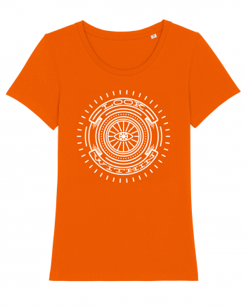 Look Within -  white Bright Orange