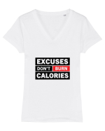 Burn Calories Tricou mânecă scurtă guler V Damă Evoker