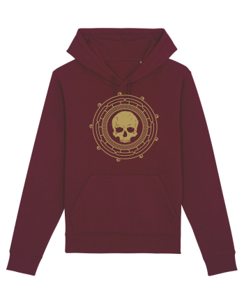 Skull mandala Burgundy