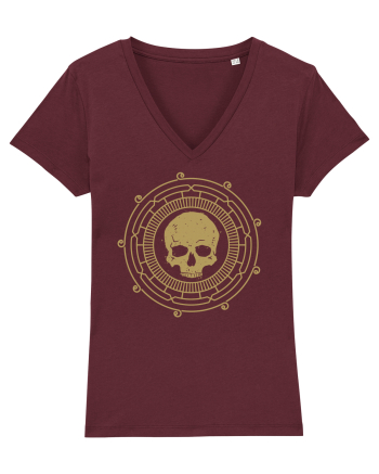 Skull mandala Burgundy