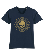 Skull mandala Tricou mânecă scurtă guler V Bărbat Presenter