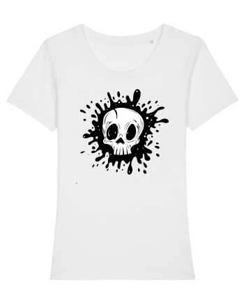 Skull illustration White