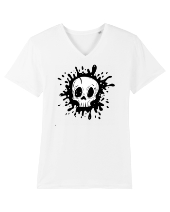 Skull illustration White