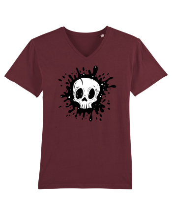 Skull illustration Burgundy