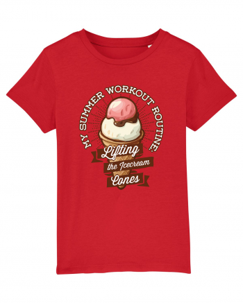 Sport de vara - lifting icecream cones Red