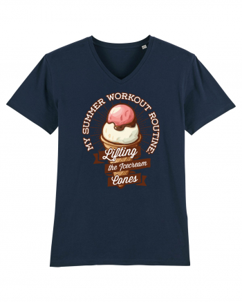 Sport de vara - lifting icecream cones French Navy