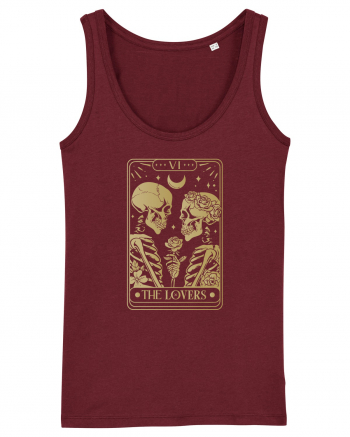 The Lovers Celestial Tarot Burgundy