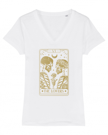 The Lovers Celestial Tarot White