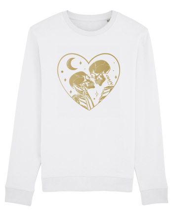 The Lovers Golden Heart White