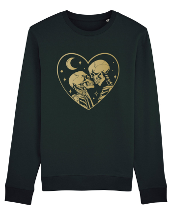 The Lovers Golden Heart Black