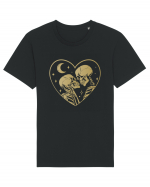 The Lovers Golden Heart Tricou mânecă scurtă Unisex Rocker