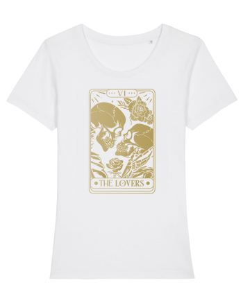 The Lovers Golden Tarot White