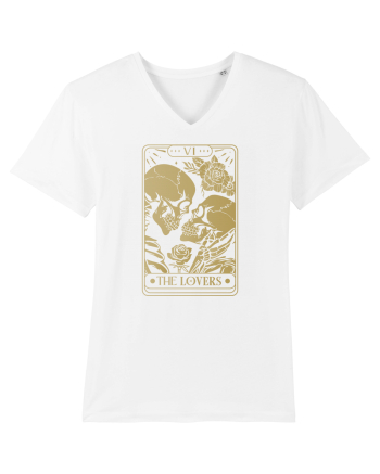 The Lovers Golden Tarot White