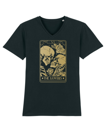 The Lovers Golden Tarot Black
