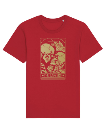The Lovers Golden Tarot Red