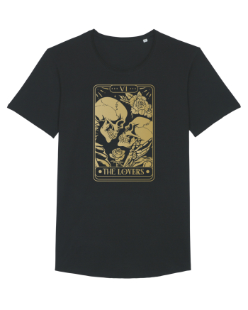 The Lovers Golden Tarot Black