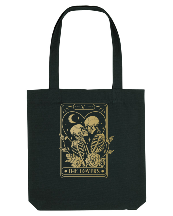 The Lovers Heart Tarot Black