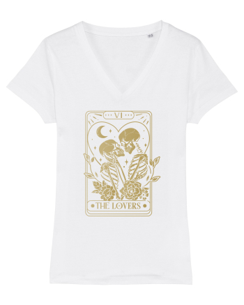 The Lovers Heart Tarot White