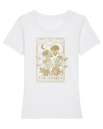 The Lovers Heart Tarot White