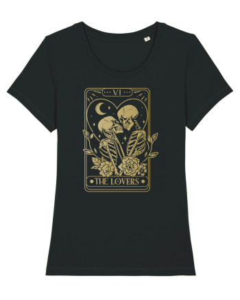 The Lovers Heart Tarot Black