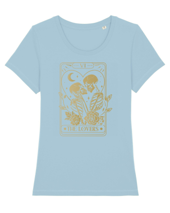 The Lovers Heart Tarot Sky Blue