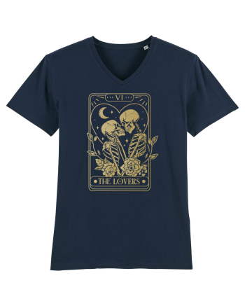 The Lovers Heart Tarot French Navy