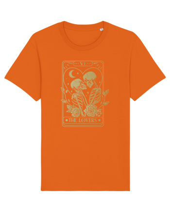 The Lovers Heart Tarot Bright Orange