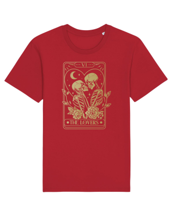The Lovers Heart Tarot Red