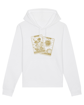 The Lovers Tarot Cards Gold White