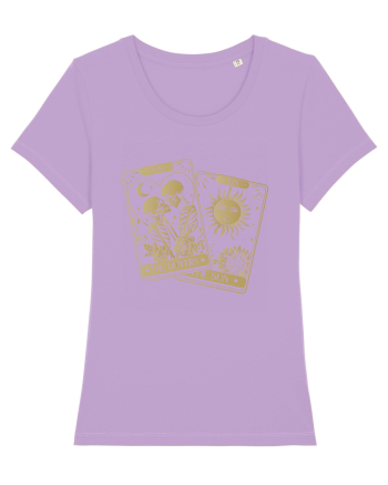 The Lovers Tarot Cards Gold Lavender Dawn