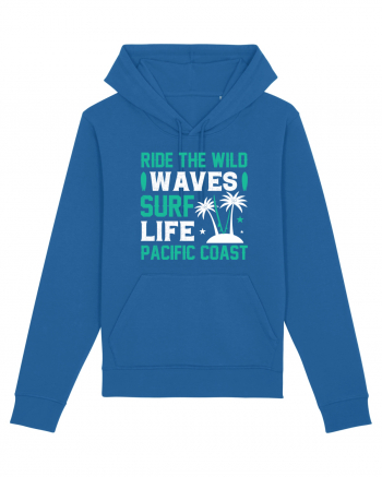 Ride The Wild Waves Surf Life Pacific Coast Royal Blue