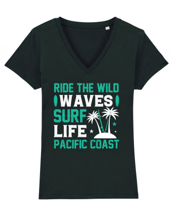 Ride The Wild Waves Surf Life Pacific Coast Black