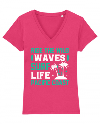 Ride The Wild Waves Surf Life Pacific Coast Raspberry