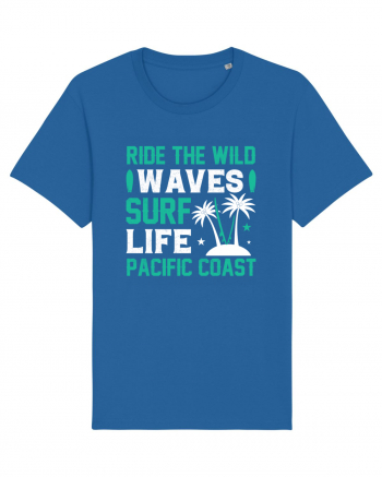 Ride The Wild Waves Surf Life Pacific Coast Royal Blue