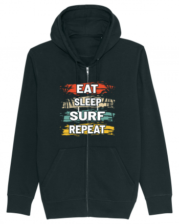 Eat Sleep Surf Repeat Black