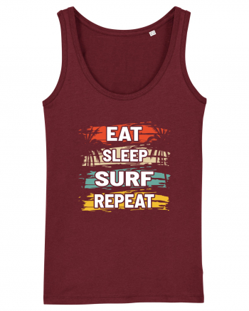 Eat Sleep Surf Repeat Burgundy