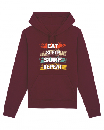 Eat Sleep Surf Repeat Burgundy