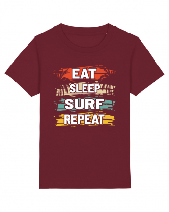 Eat Sleep Surf Repeat Burgundy