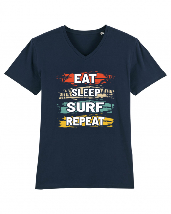 Eat Sleep Surf Repeat French Navy