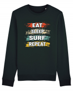 Eat Sleep Surf Repeat Bluză mânecă lungă Unisex Rise