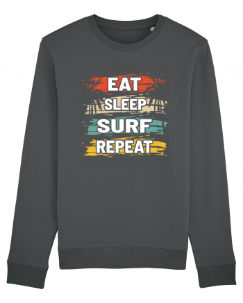 Eat Sleep Surf Repeat Anthracite