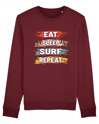 Eat Sleep Surf Repeat Burgundy