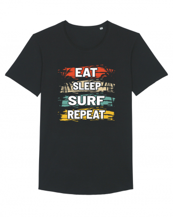 Eat Sleep Surf Repeat Black