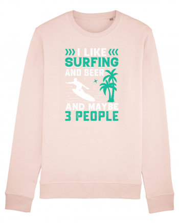 I Like Surfing And Beer And Maybe 3 People Candy Pink