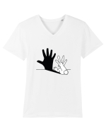 Creative Rabbit Tricou mânecă scurtă guler V Bărbat Presenter