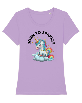 Unicorn dragut mesaj Born to Sparkle, design 1 Lavender Dawn