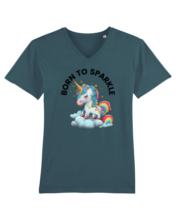 Unicorn dragut mesaj Born to Sparkle, design 1 Stargazer